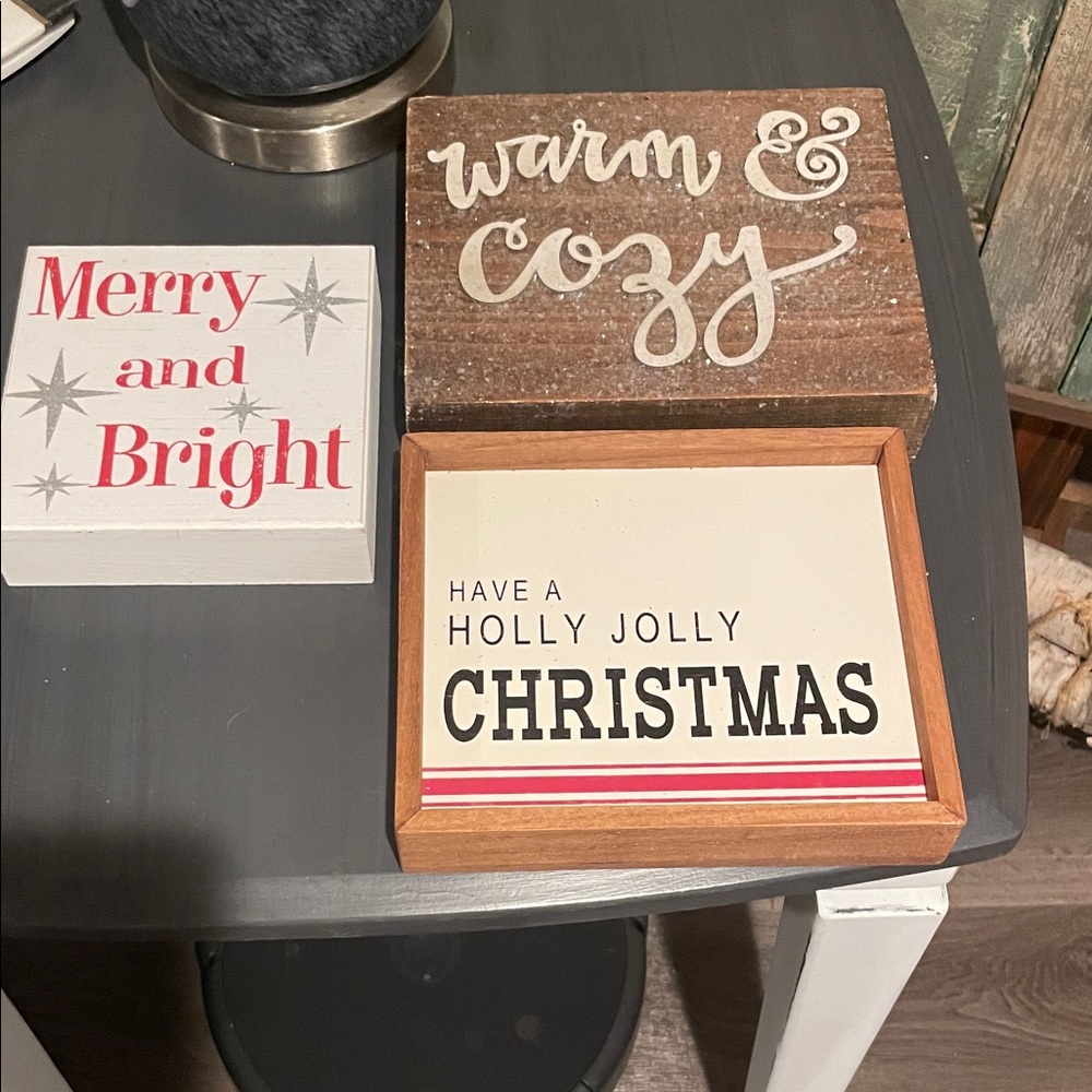 Holiday Signs - Set of 3